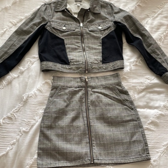 Topshop plaid jacket - us 4, uk 8 - Picture 5 of 5